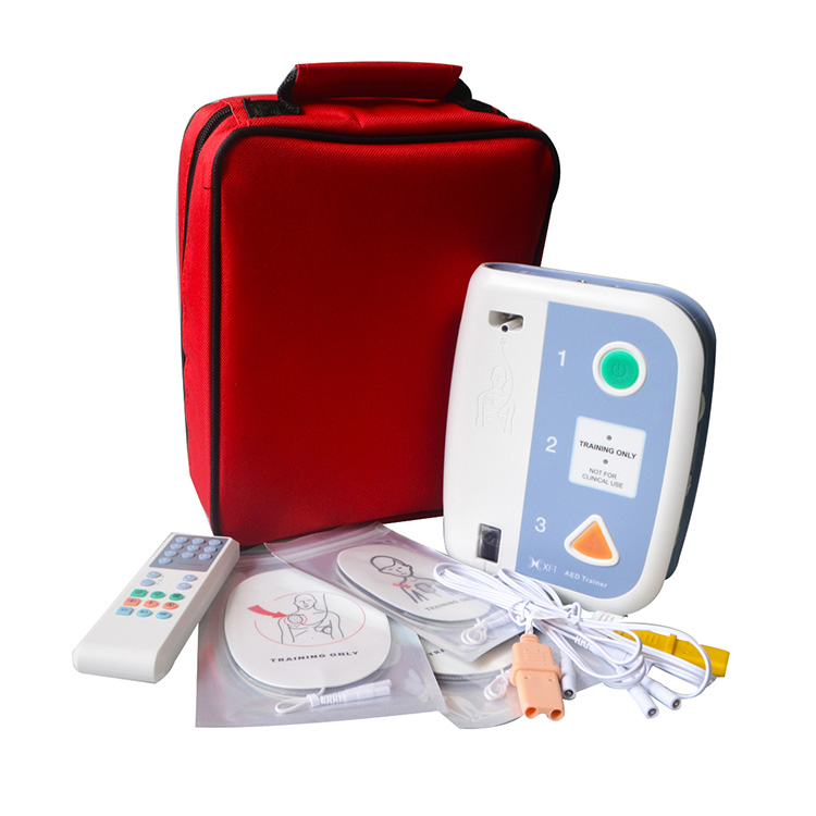 AED-trainer Geautomatiseerde externe defibrillator Onderwijs EHBO-training voor reanimatieschool Tweetalig leerhulpmiddelen