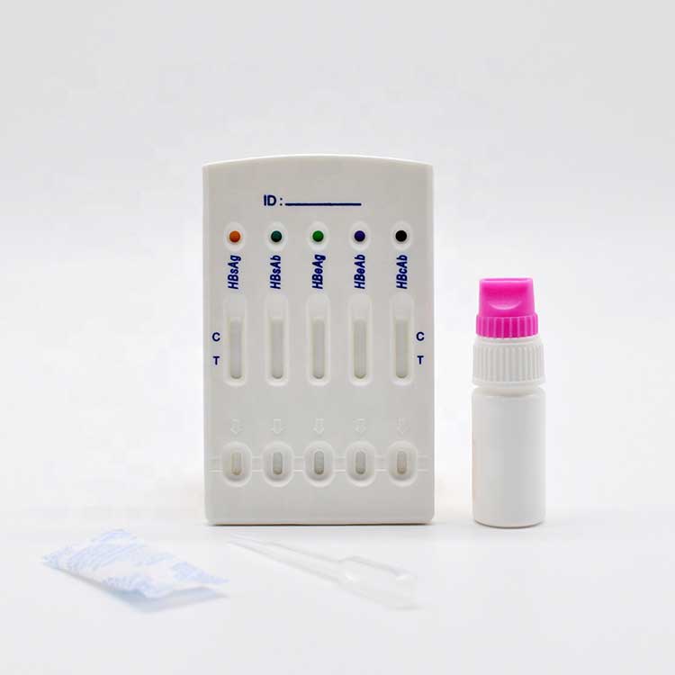 Hepatitis B Virus Hbv 5 In 1 Snelle Test Panel Combo Test