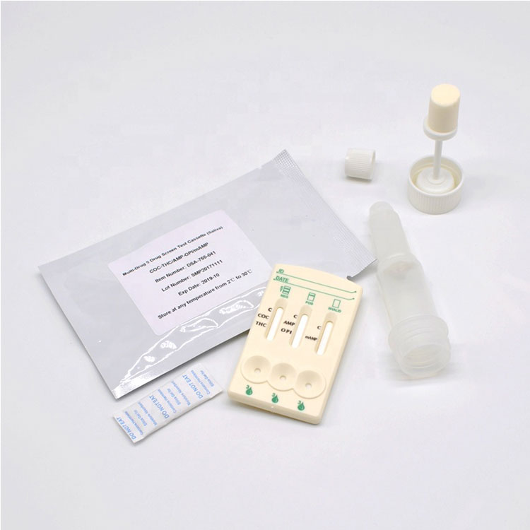 Rapid One Step Speeksel Multi Drug Test 5 In 1 Drugtest Panel