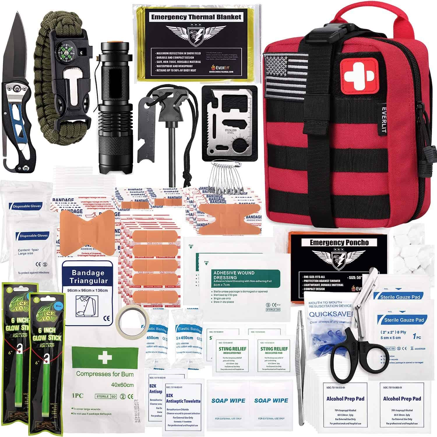 Red Survival EHBO-kit Bevat 250-delige EHBO-kit